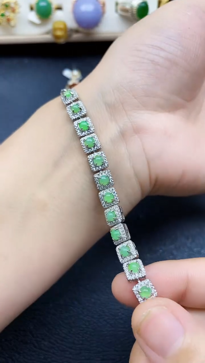 【闪购商品】翡翠戒指银S925镶嵌11111