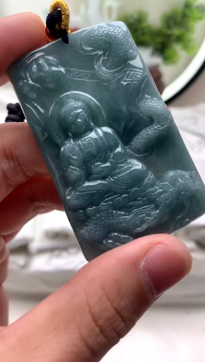 【闪购商品】翡翠颈饰未镶嵌阿弥陀佛【品质一般介意慎拍】