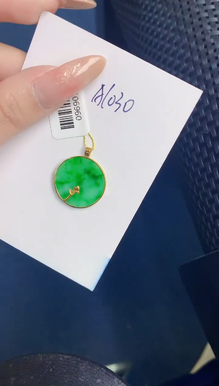 【闪购商品】翡翠颈饰18K金镶嵌000000000