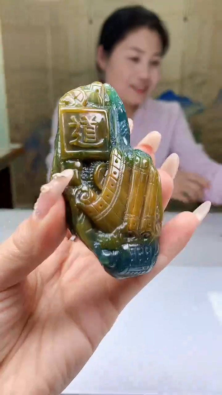 【闪购商品】定制翡翠未镶嵌4902ty-毛货挂件225