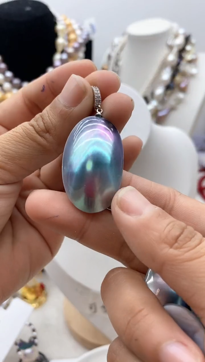 【闪购商品】淡水珍珠颈饰钛钢24