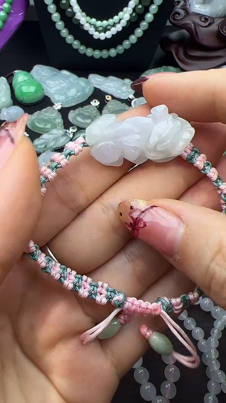 未镶嵌手绳翡翠貔貅