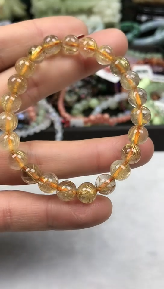 【闪购商品】发晶手串未镶嵌金发晶【8MM】