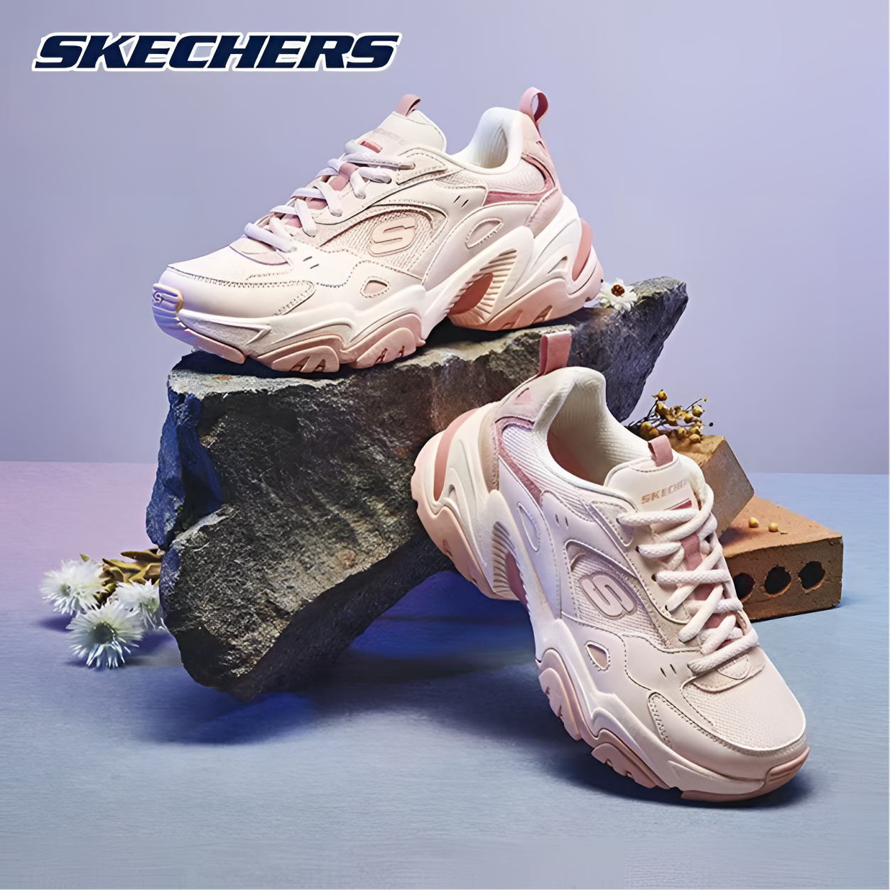 【粉机甲断码福利】2025斯凯奇专柜撤柜经典熊猫老爹鞋