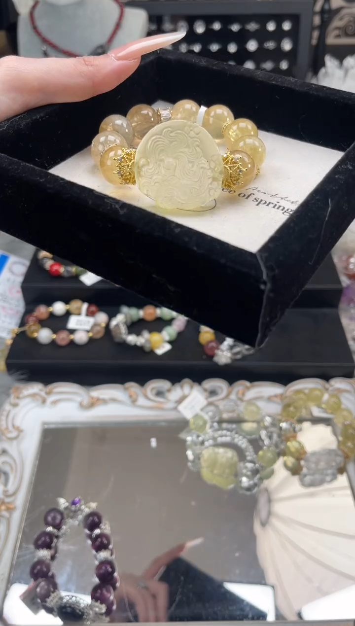 【闪购商品】烟晶手链银S925镶嵌天然水晶 多样性发货