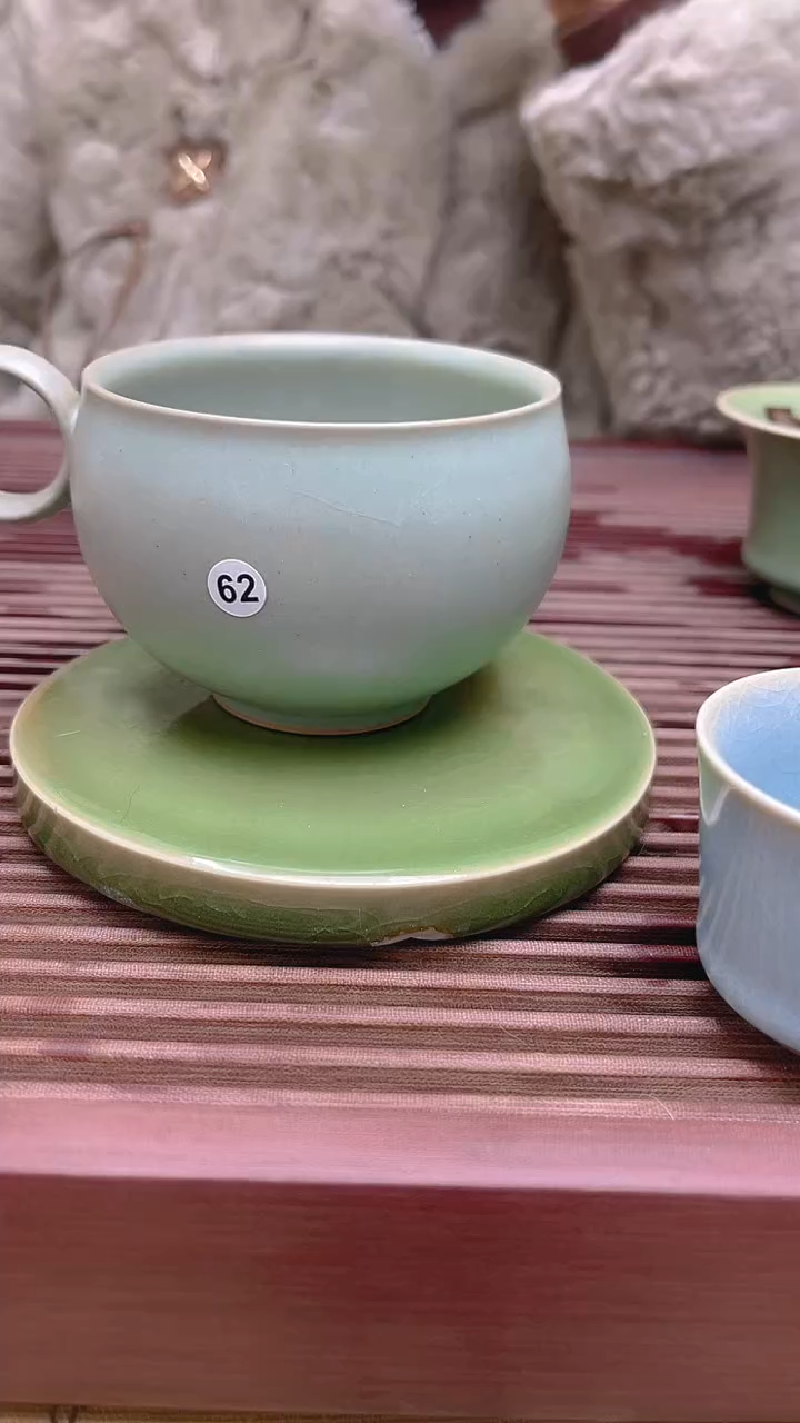 【闪购商品】瓷片原生态原矿仿古咖啡杯