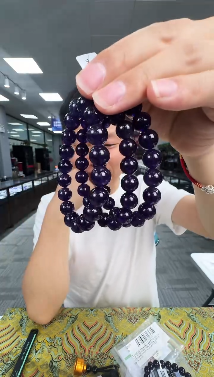 水晶手链未镶嵌6371CK 约10mm多样式发一件