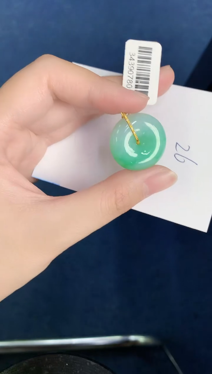 【闪购商品】翡翠颈饰18K金镶嵌0000000000