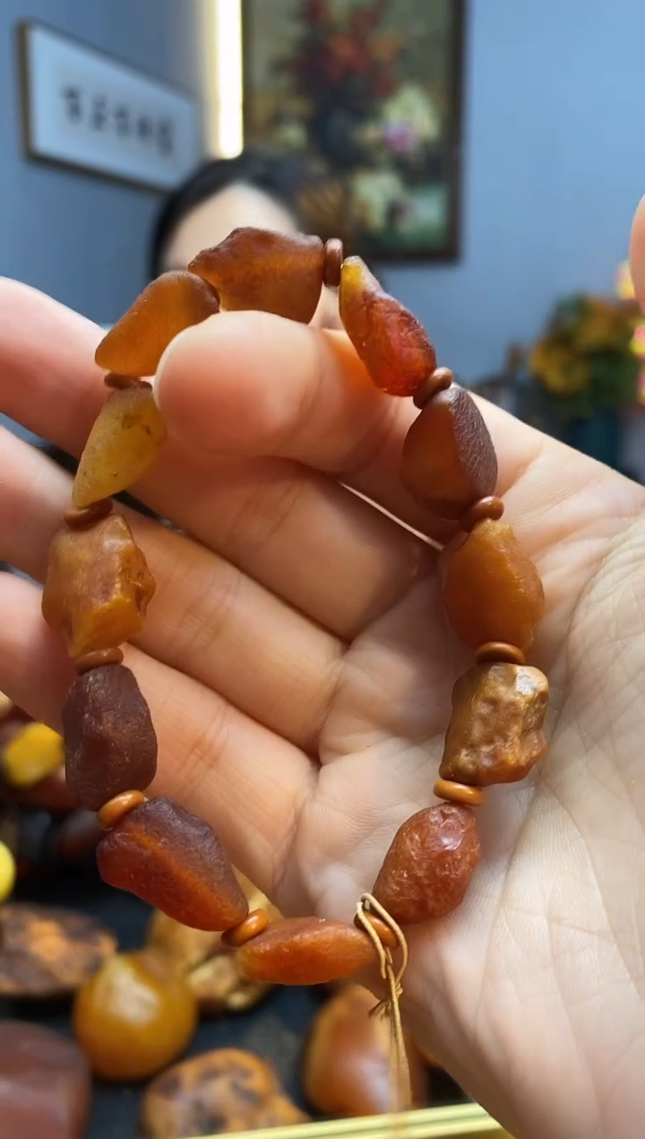 手链琥珀未镶嵌手串