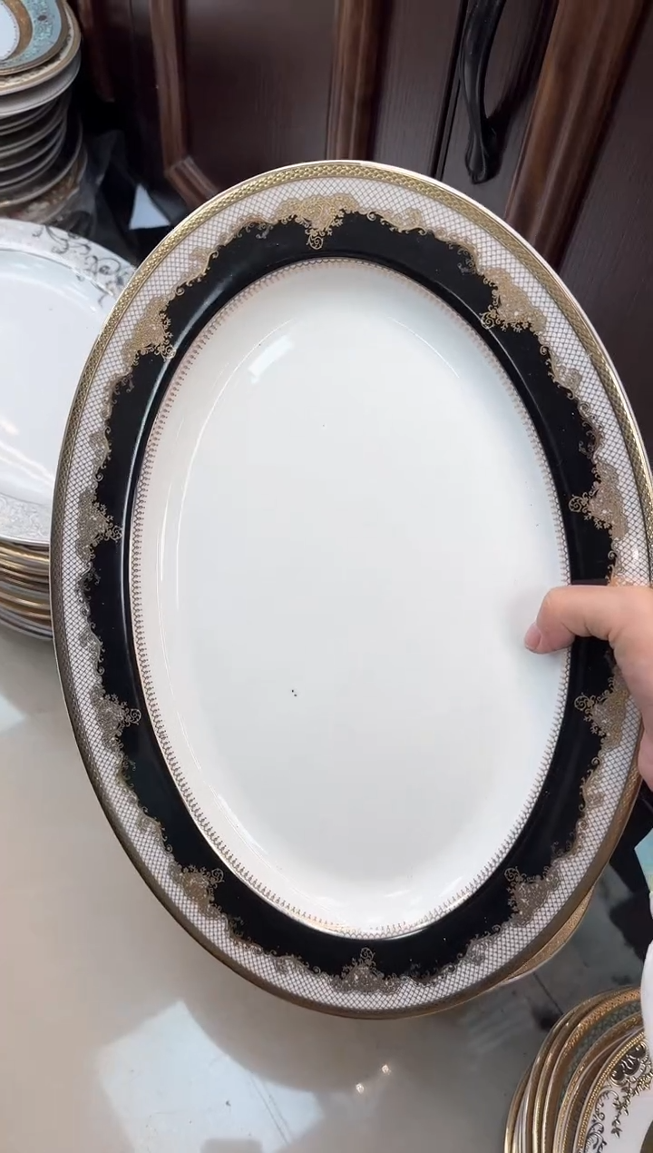 【闪购商品】瓷片14寸鱼盘微瑕 春节活动福利价