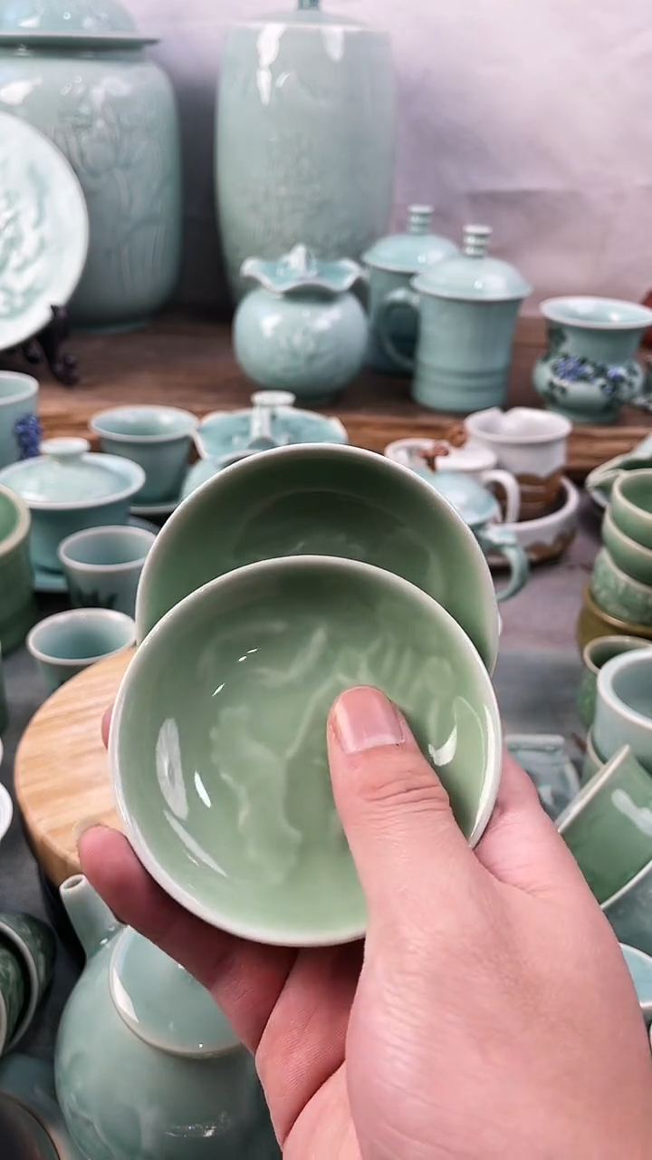 【闪购商品】2个 特价 微瑕 慧仙青瓷