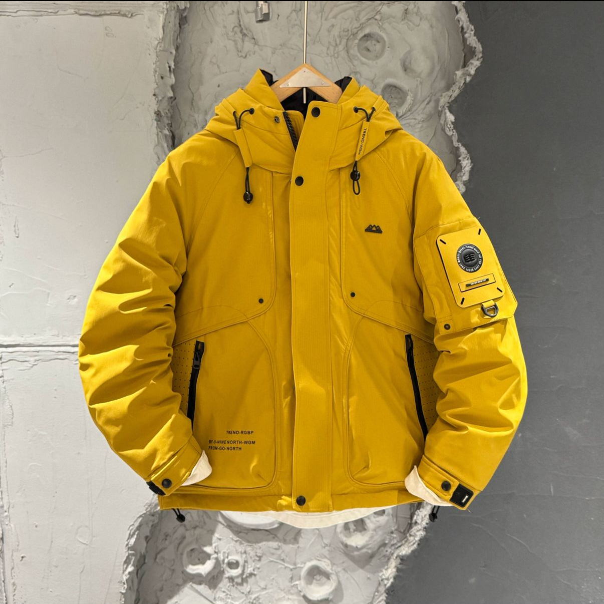 冬季情侣加厚时尚百搭潮流连帽羽绒-8812