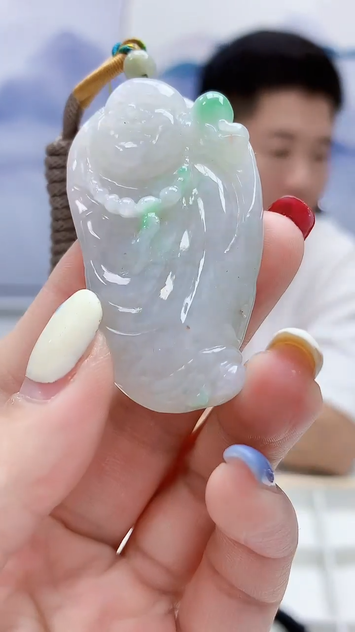 定制翡翠未镶嵌4917lr-毛货挂件218