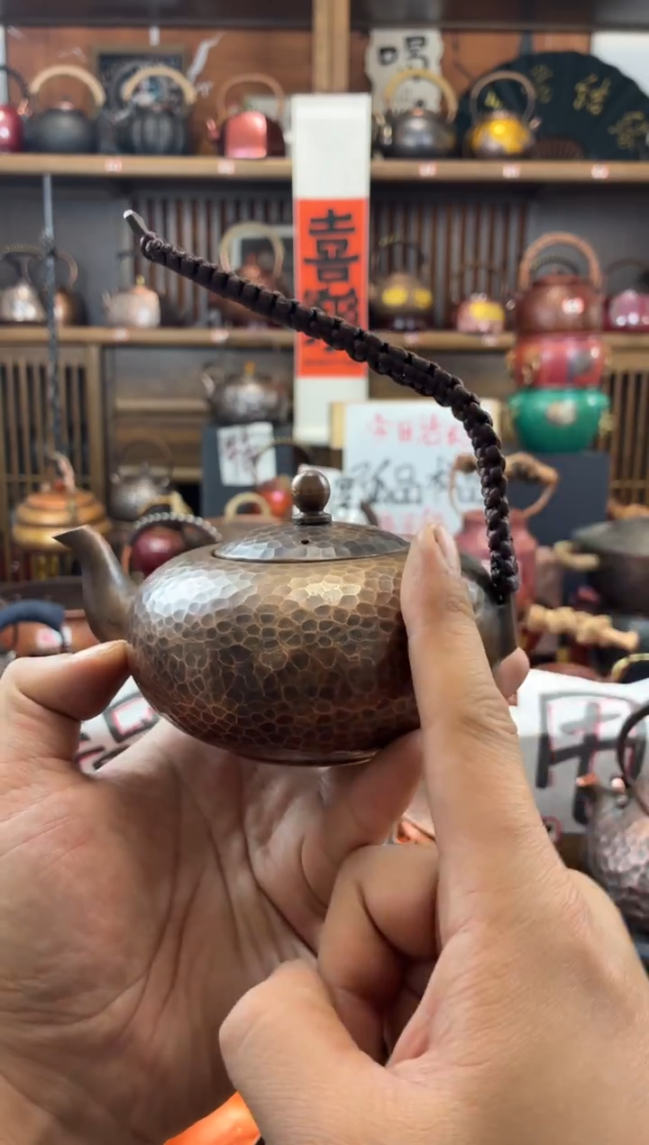 400毫升飞天老铜壶纯紫铜高端清仓