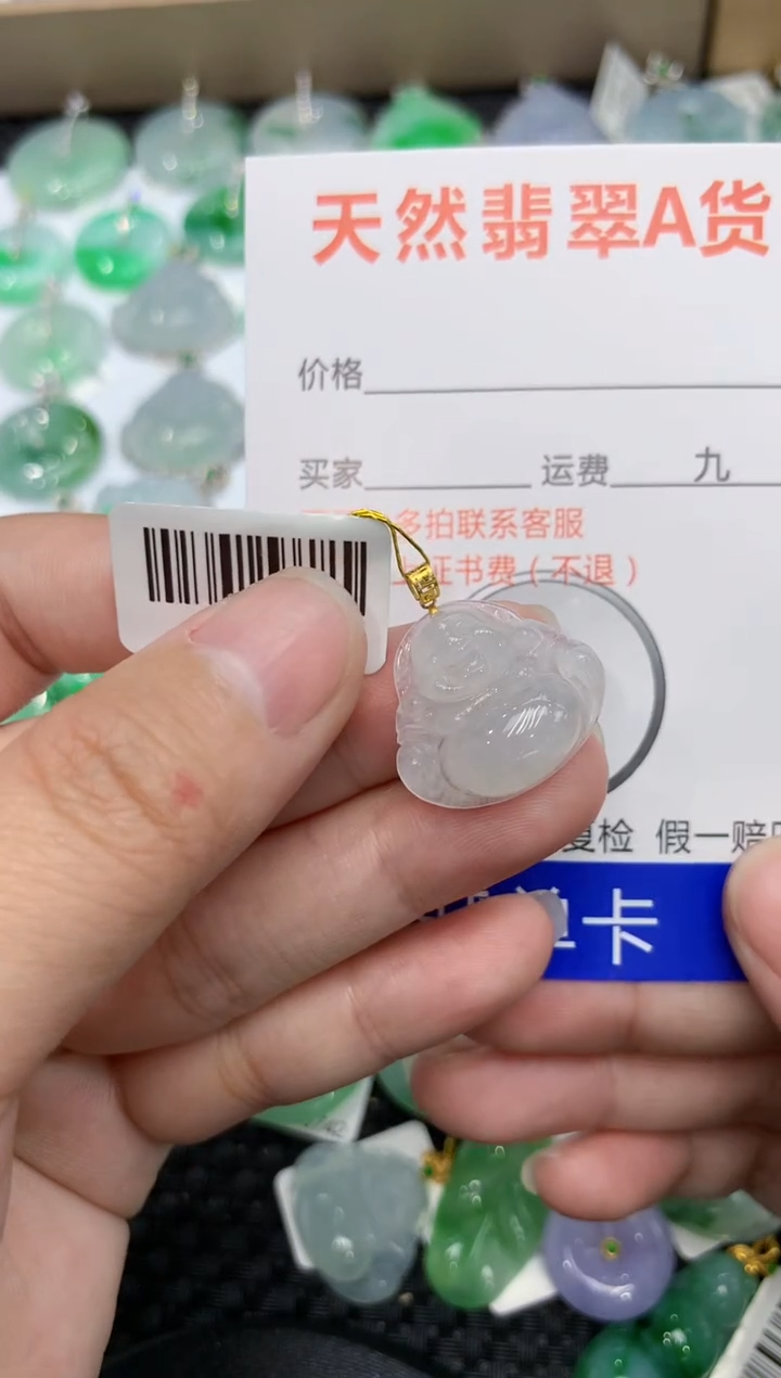 【闪购商品】翡翠颈饰18K金镶嵌1111111111