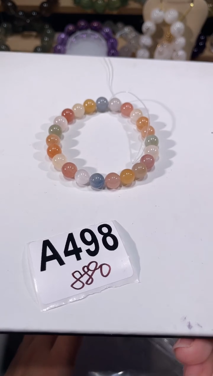 未镶嵌手链水晶A498兔毛手链