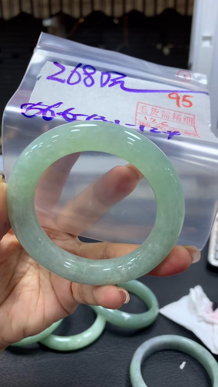 未镶嵌定制翡翠毛货需精细抛光+拍一发一+95