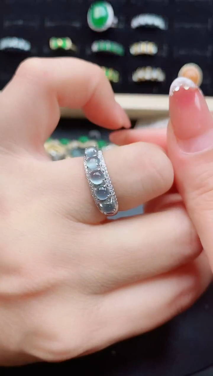 【闪购商品】翡翠戒指银S925镶嵌1212