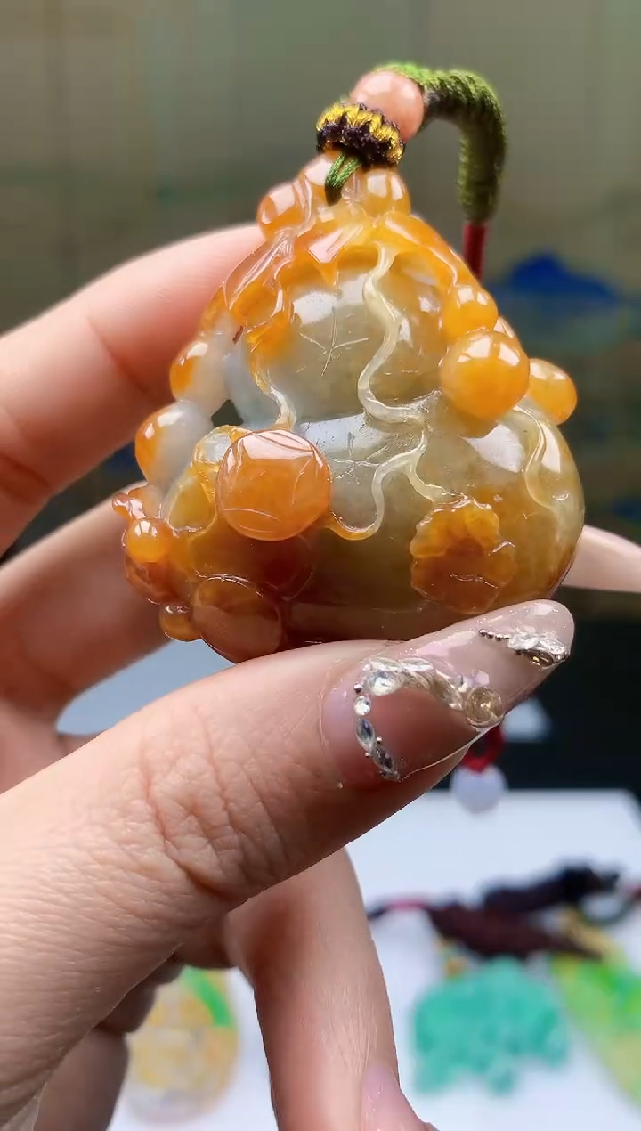 【闪购商品】定制翡翠未镶嵌4902ty-毛货挂件75