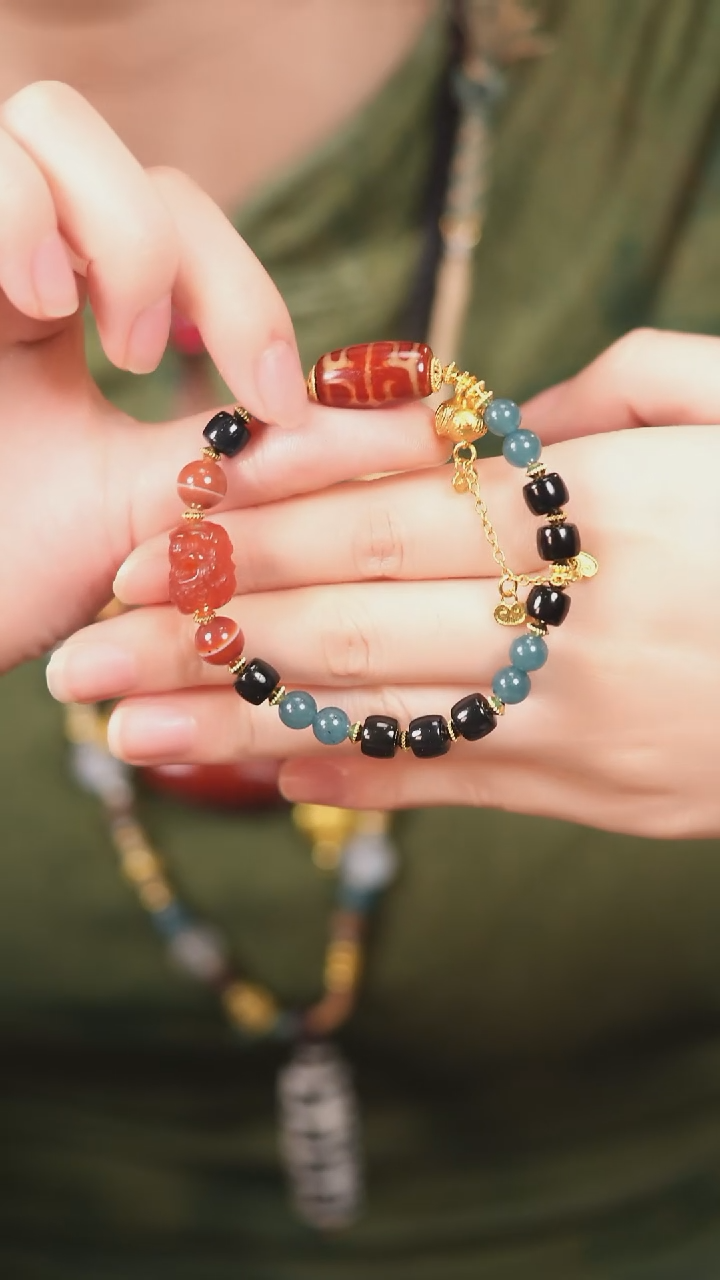 玛瑙/玉髓（覆膜）颈饰未镶嵌传世珠宝-多样性发其一