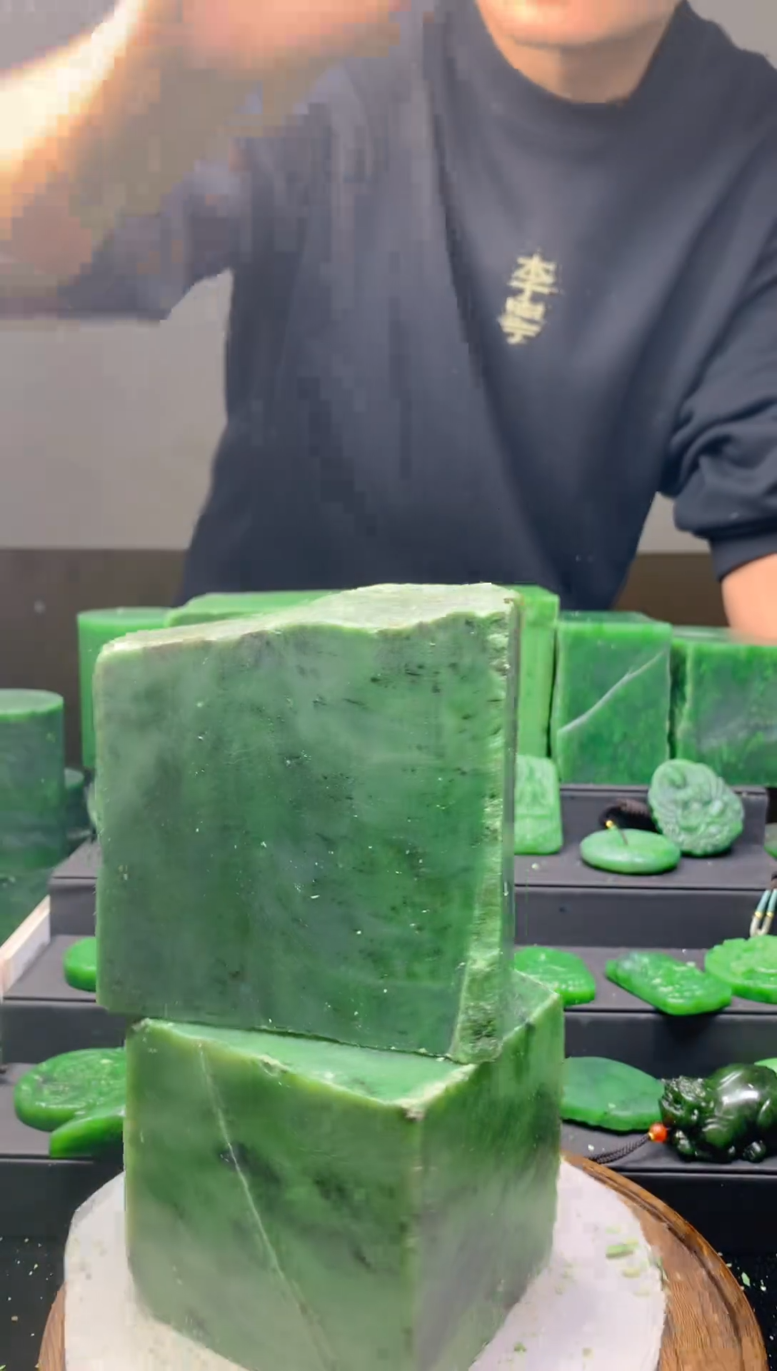 未镶嵌和田玉珠宝半成品1