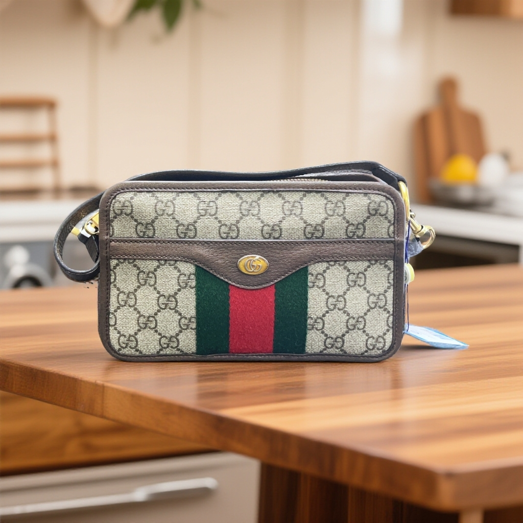 95新 GUCCI/古驰   老花相机包 1840 0678 