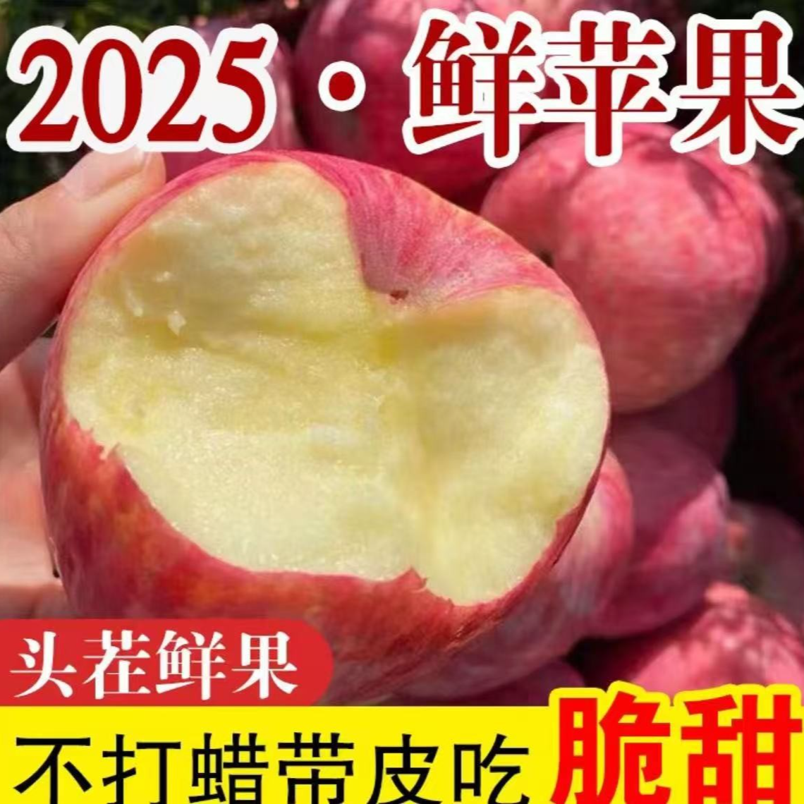 Q陕西高山红富士苹果新鲜当季脆甜多汁爽口水果