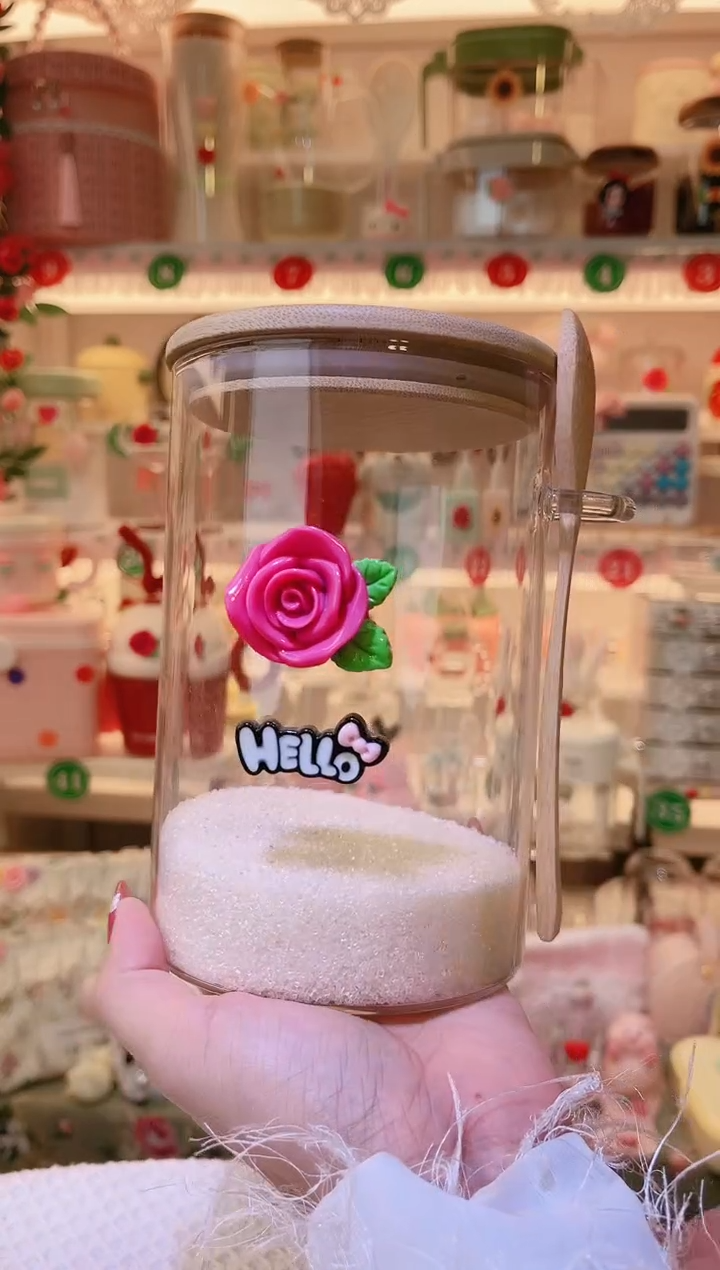 玫瑰花白糖罐——手工制作品质好！