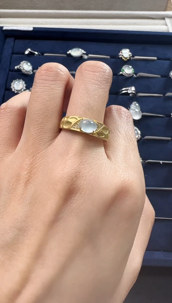 18K金镶嵌戒指翡翠KXLJ1206-035