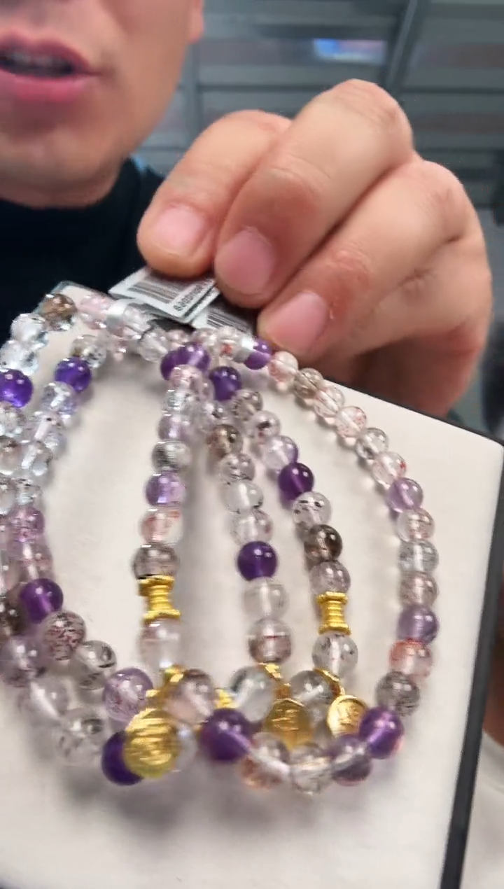 未镶嵌手链水晶晶0994 约6mm 多样性发一件