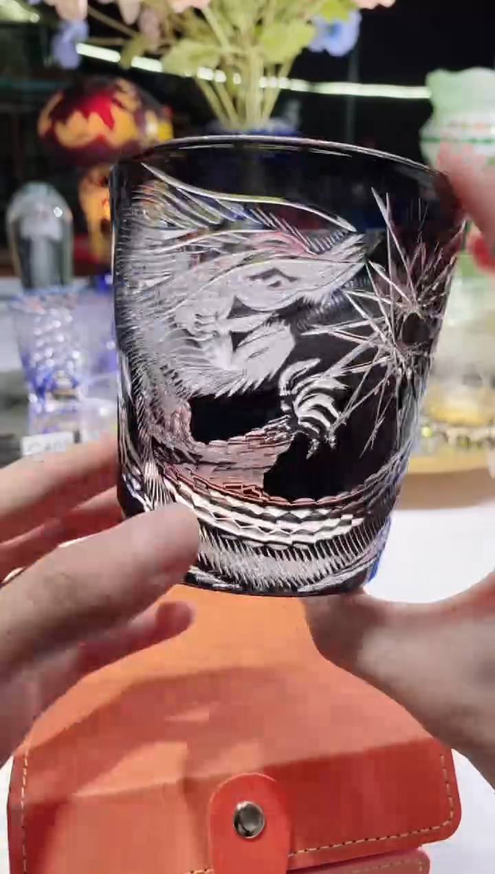 水晶玻璃无手柄款838黑龙微瑕福利