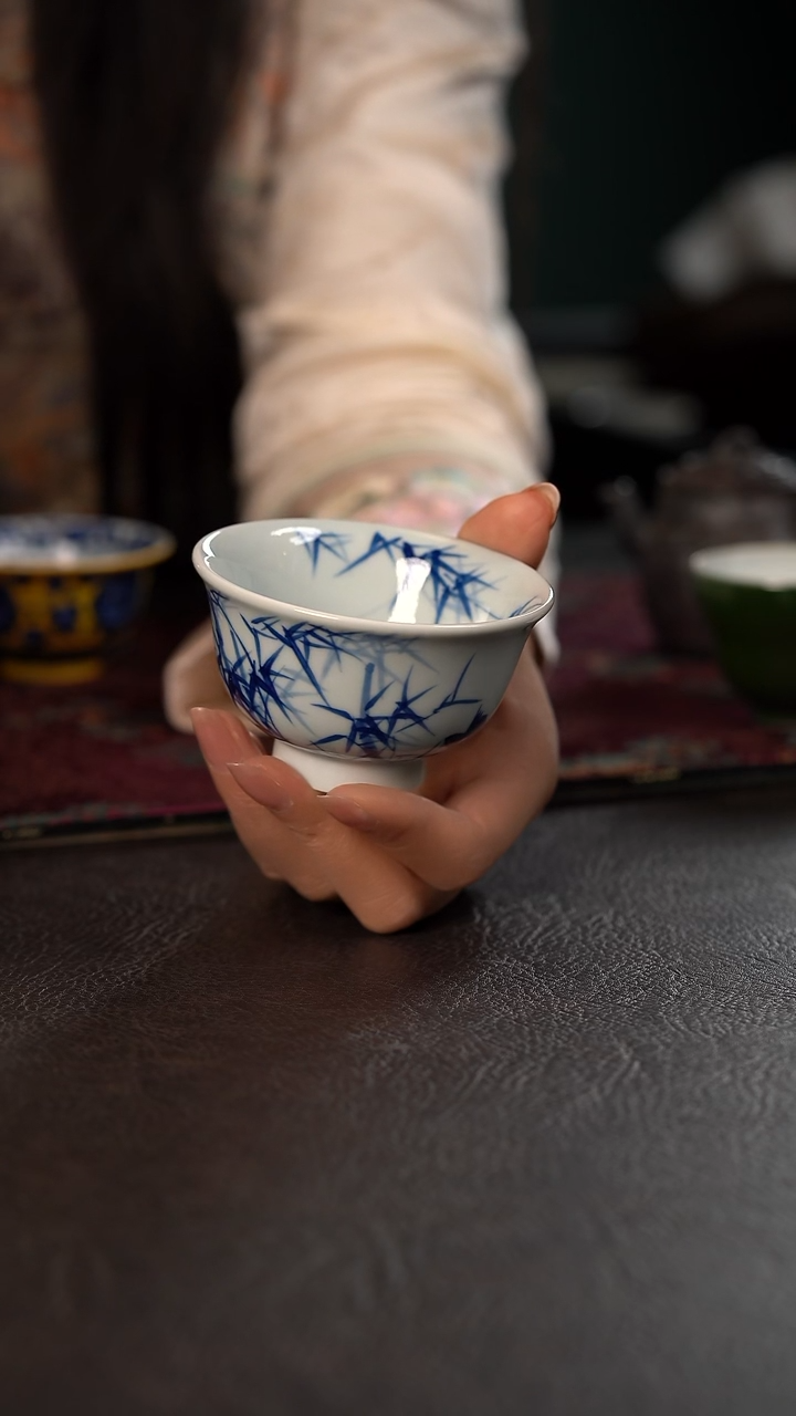 n**a厚力煊竹影大压手杯 随机