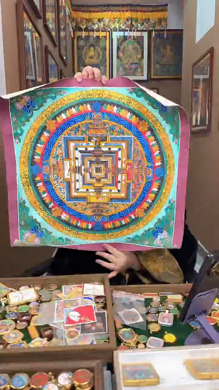 吊坠十轮金刚-热贡纯手绘唐卡