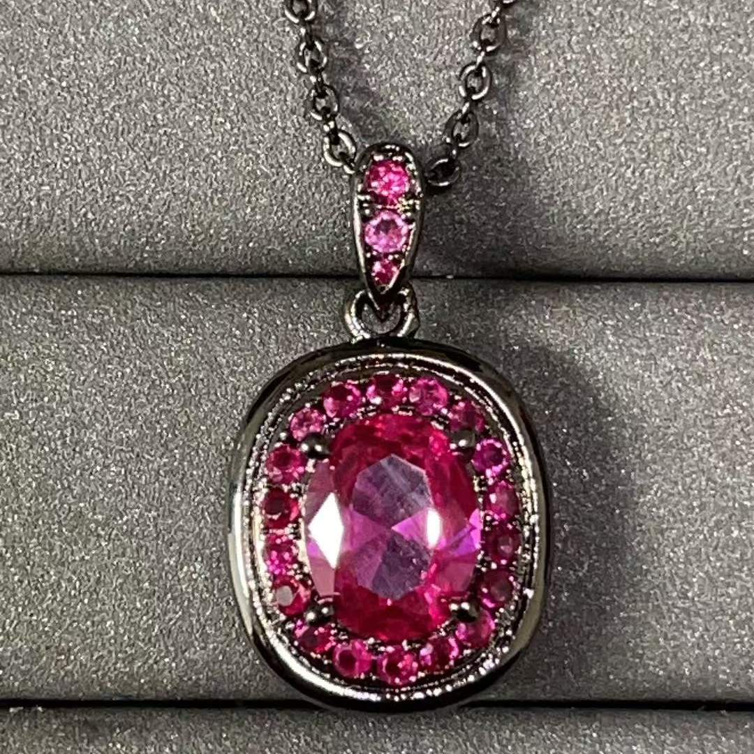 宝阁甄选红圆吊坠436