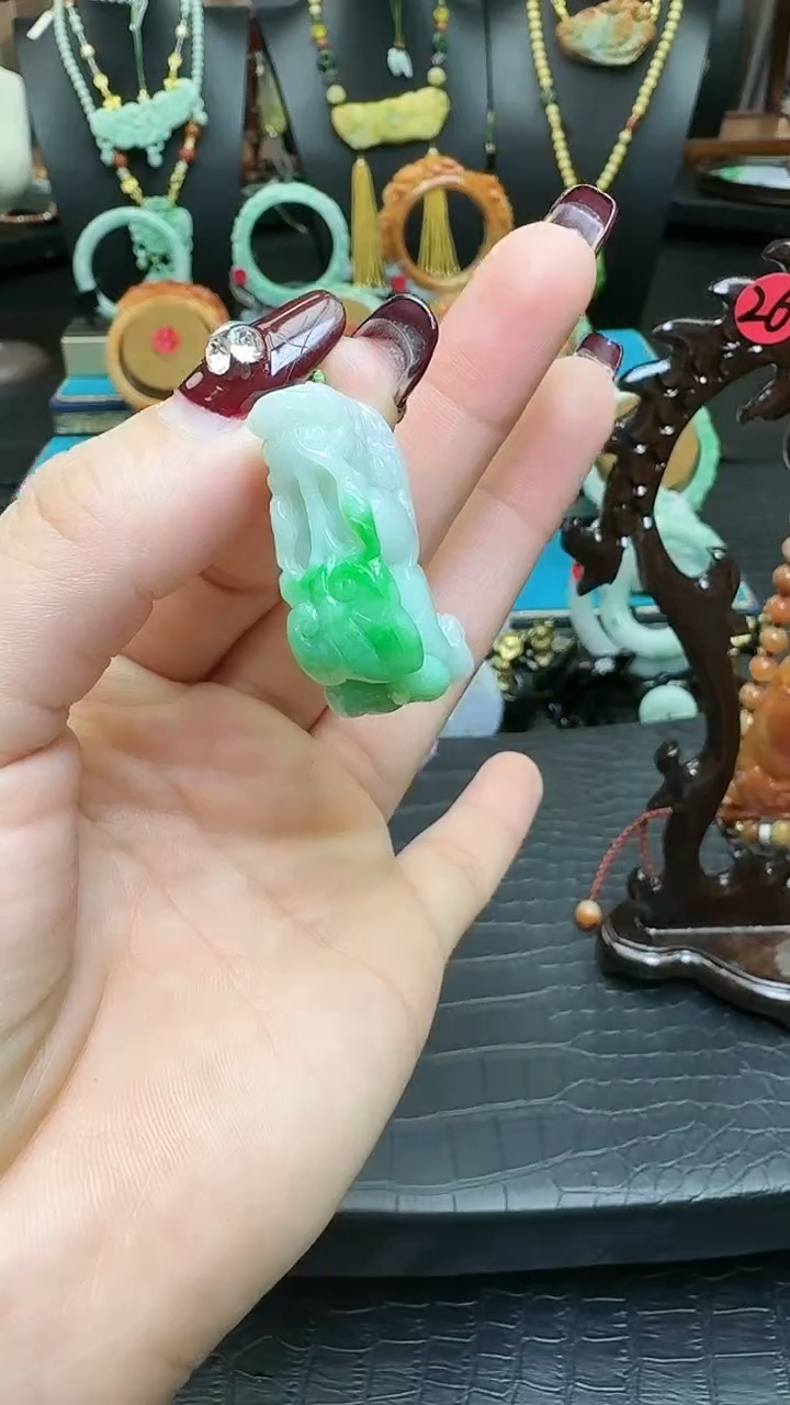 【闪购商品】翡翠颈饰未镶嵌貔貅吊坠