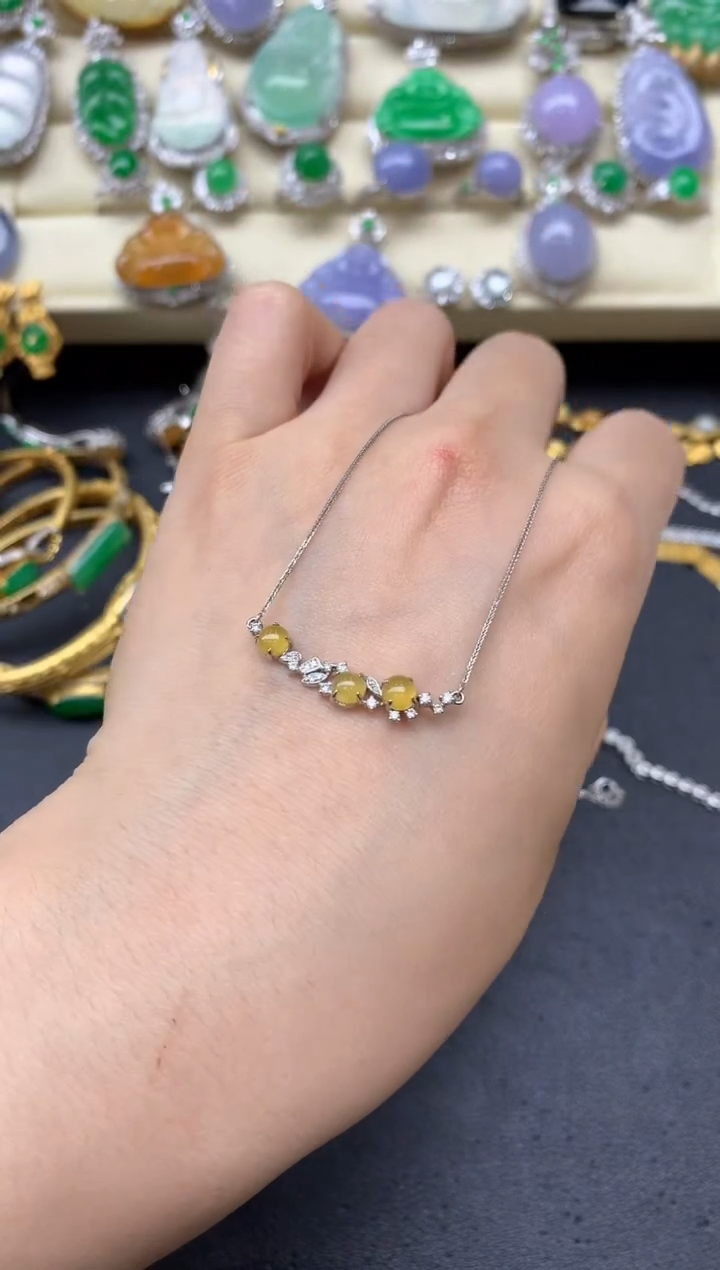 【闪购商品】翡翠颈饰18K金镶嵌271-中国好珍宝