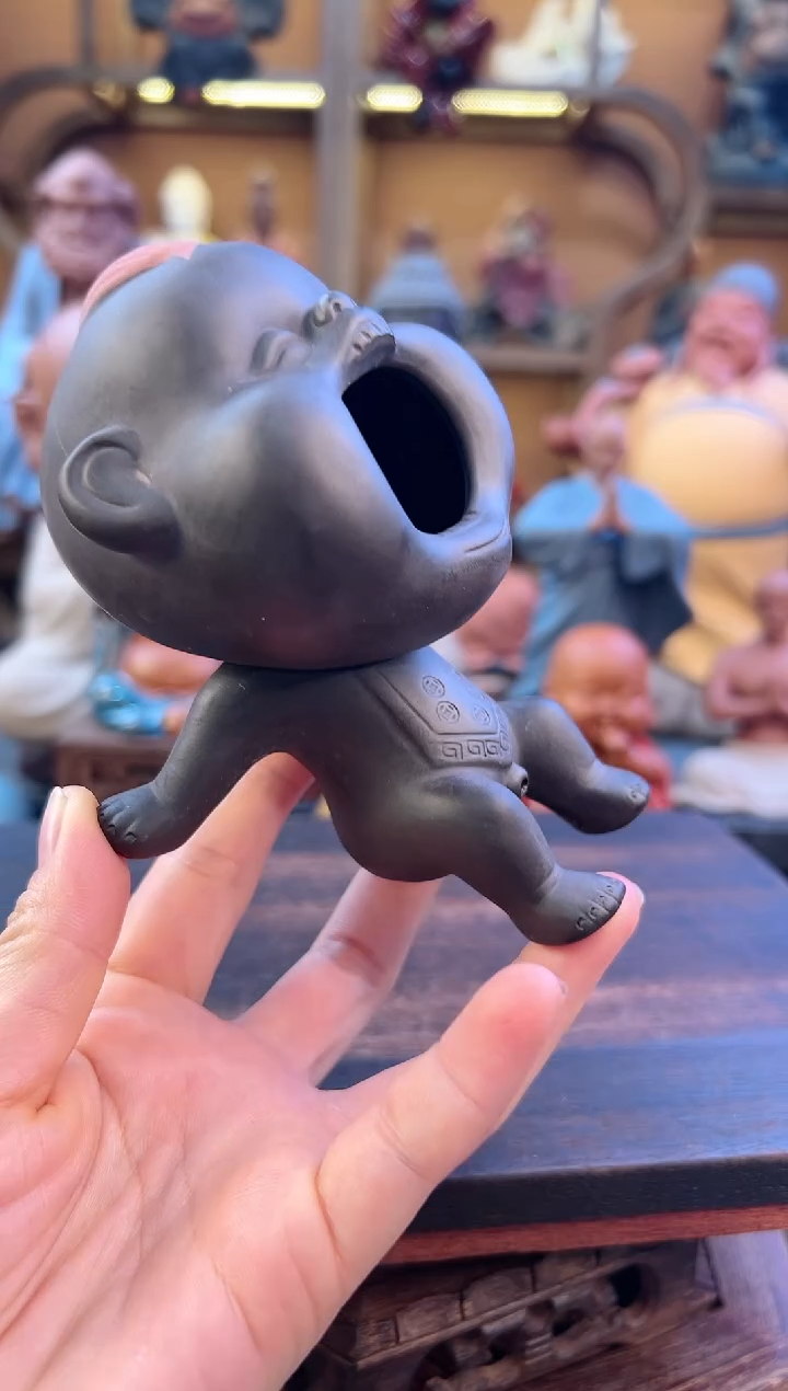 紫砂茶宠器闵紫砂茶宠摆件