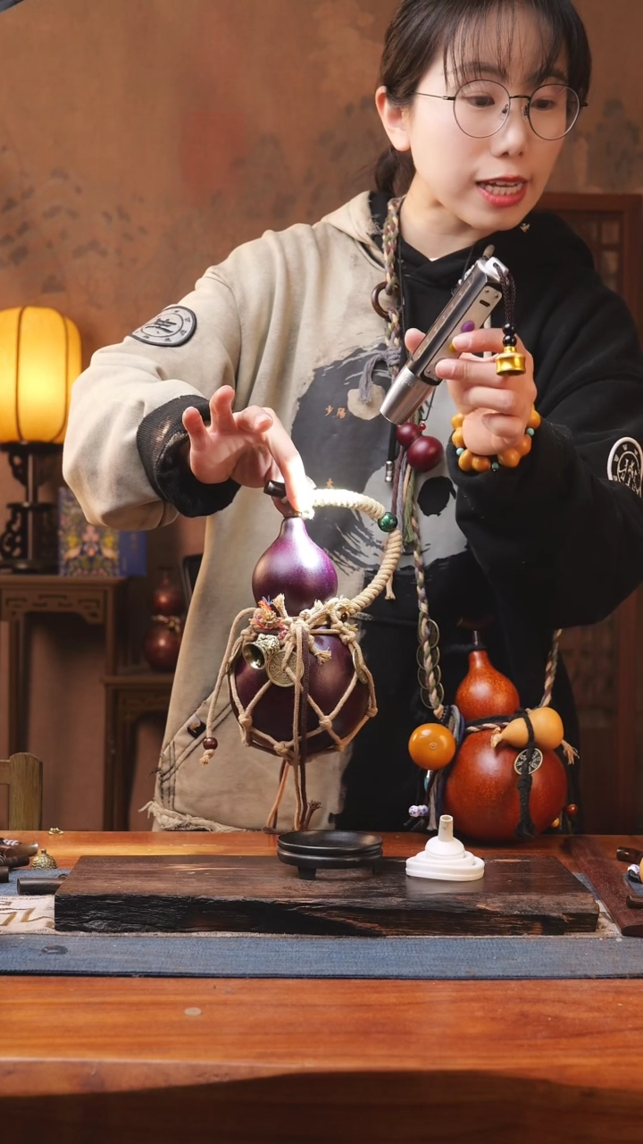 【闪购商品】393号精品大漆葫芦防腐防渗装饮料水茶酒