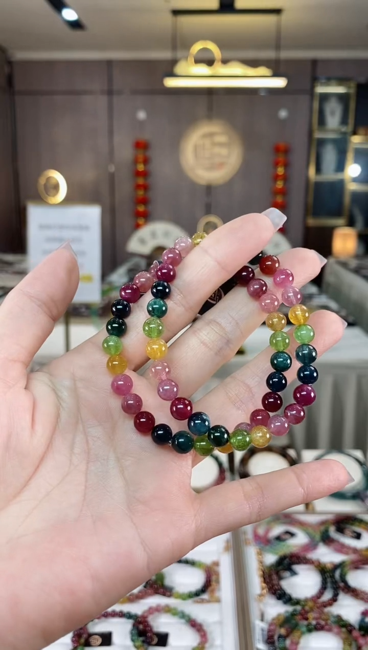 【闪购商品】碧玺单圈手串6mm+未镶嵌（多样性发一条）hon