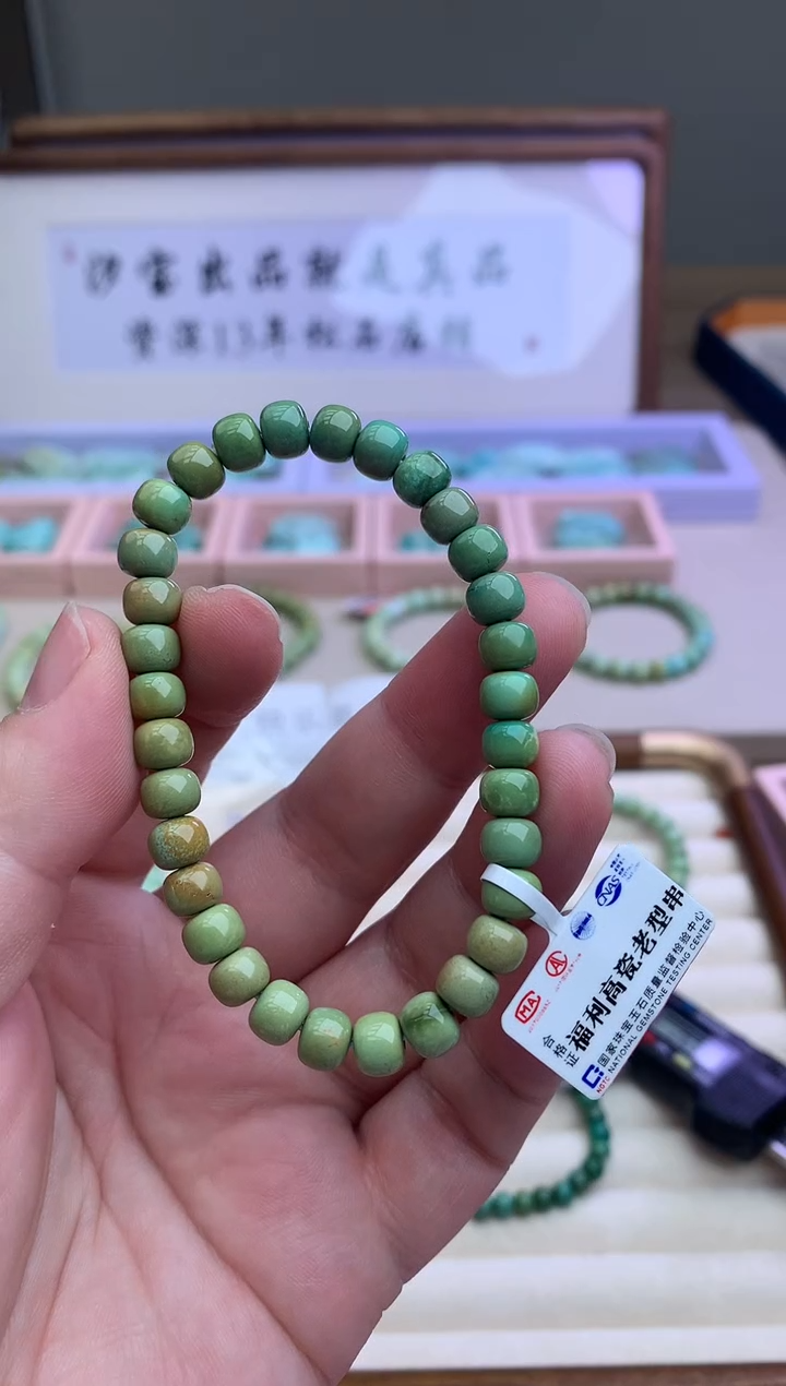 【闪购商品】绿松石手串未镶嵌收藏级J22