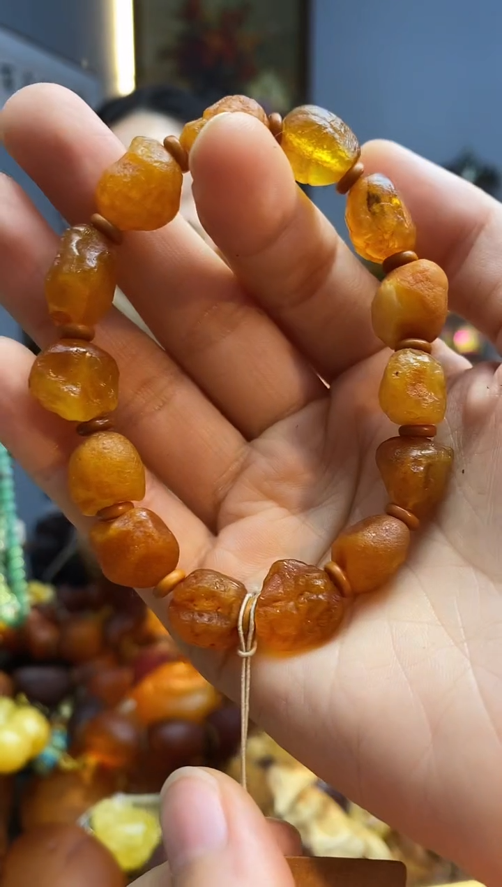手链琥珀未镶嵌手串