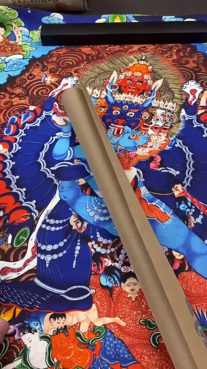 卷轴画王姬藏传唐卡艺术品