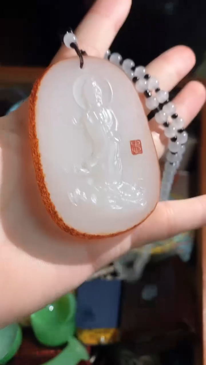 和田玉（子料）未镶嵌颈饰永玉阁精品专属摆件