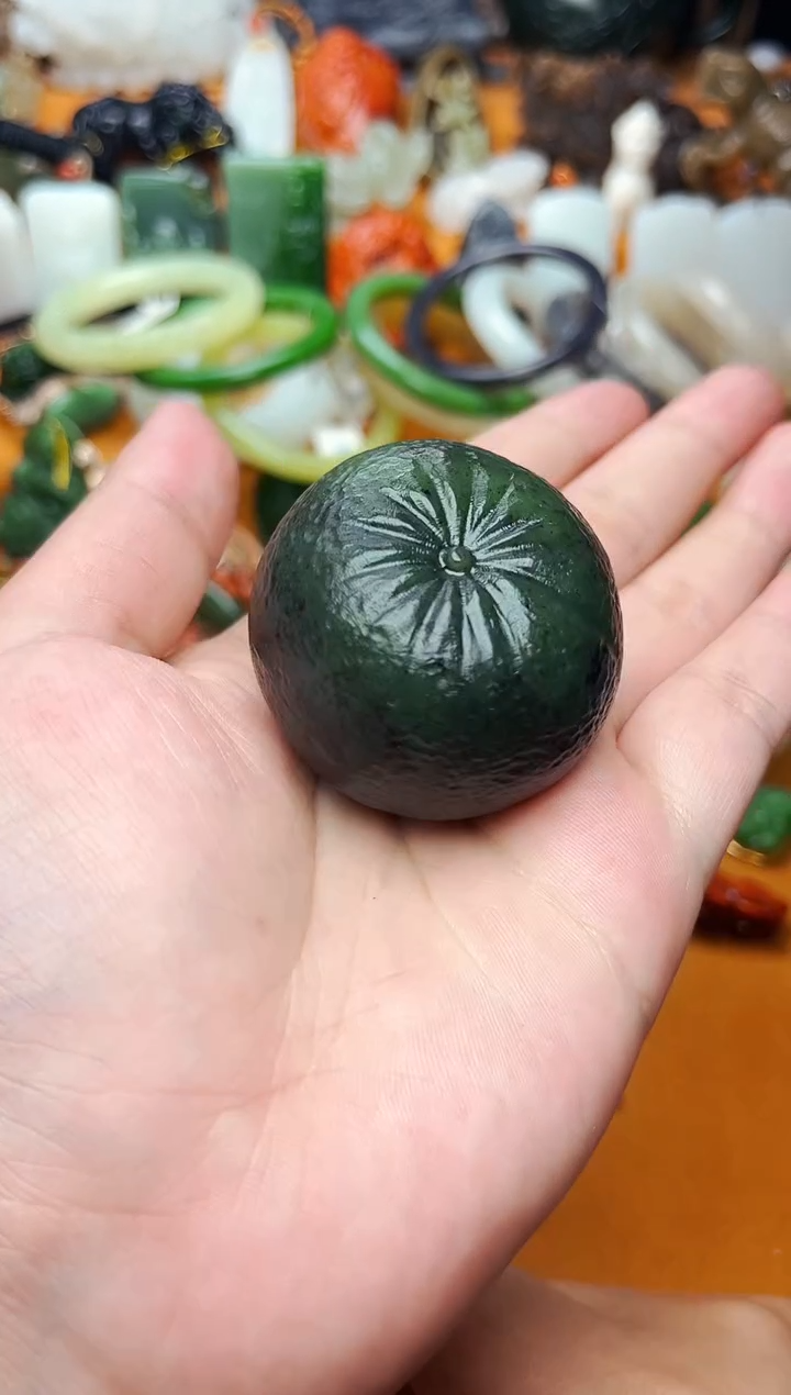 【闪购商品】和田玉把件未镶嵌小橘子01