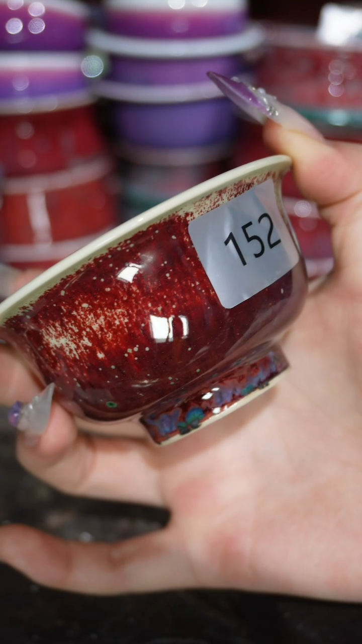 摆件陶精品窑变钧瓷茶器