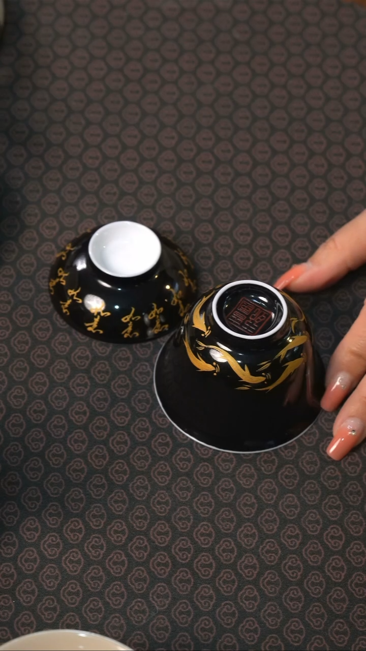【闪购商品】【如意盖碗】手工手绘茶壶茶具现发