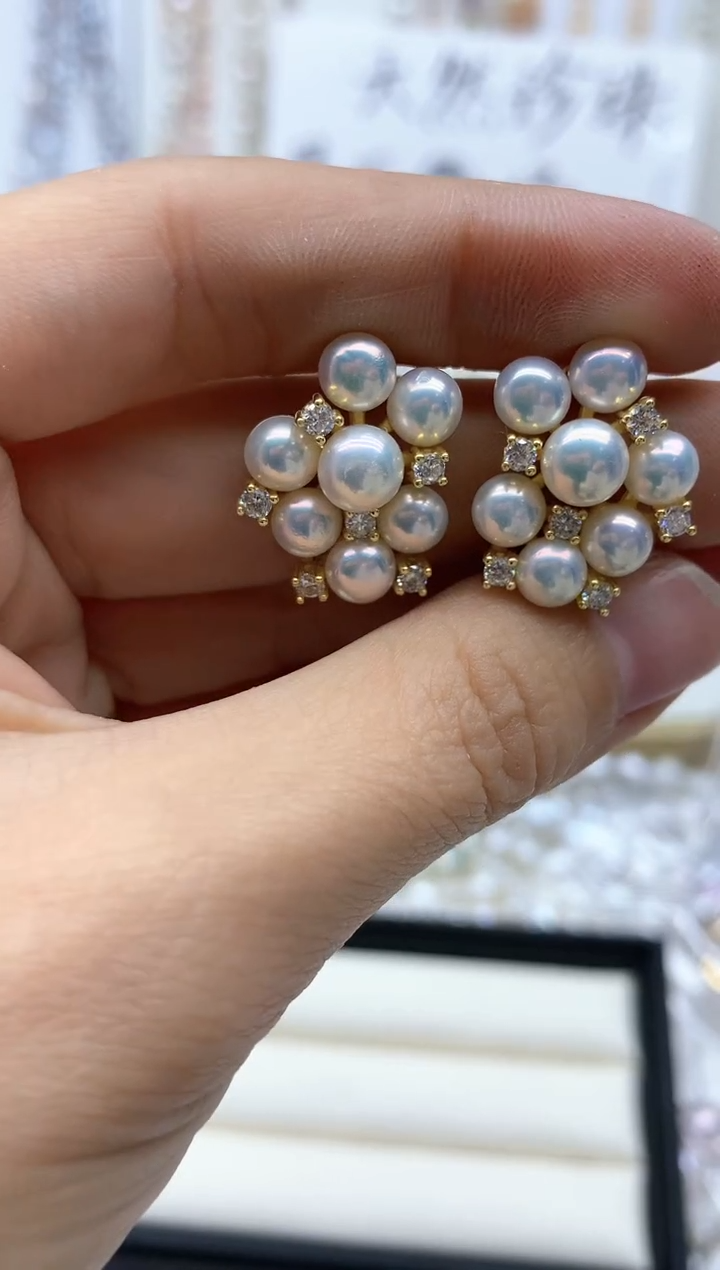 【闪购商品】淡水珍珠耳饰未镶嵌耳环