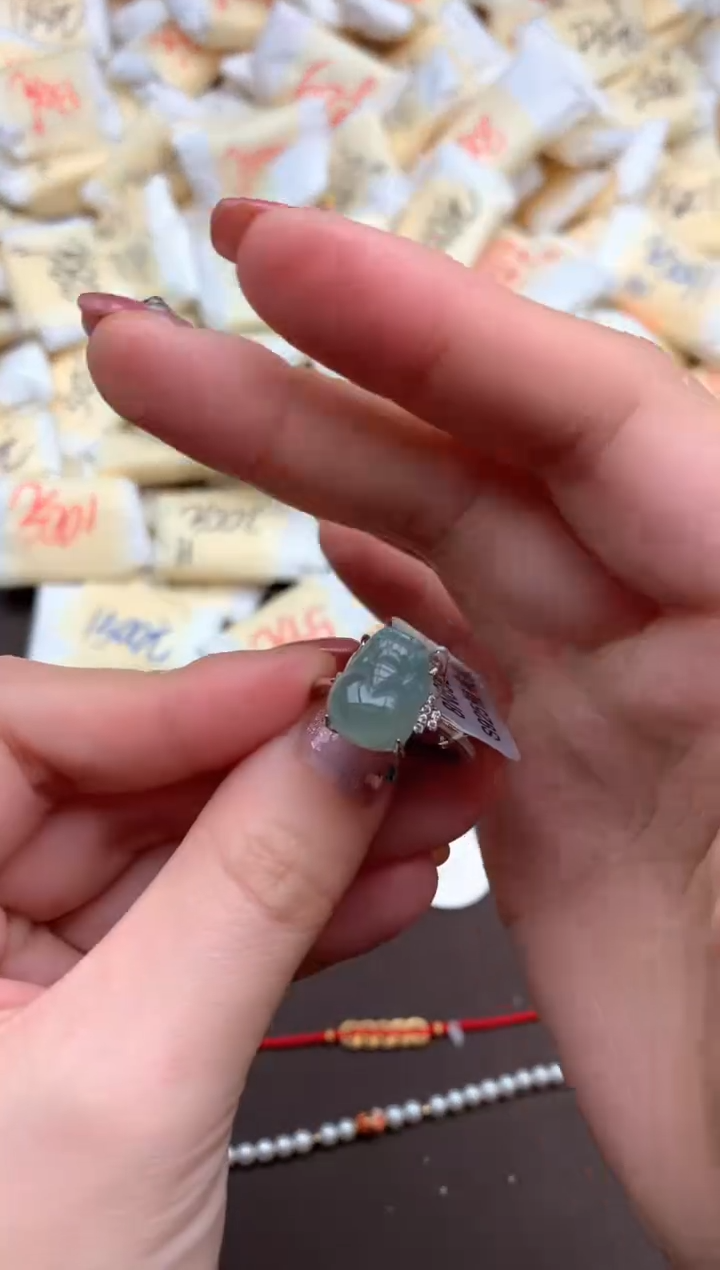 【闪购商品】翡翠戒指银S925镶嵌一