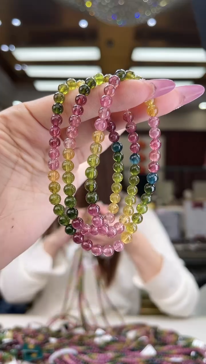 【闪购商品】碧玺/未镶嵌5mm+碧玺多圈27多样性发货