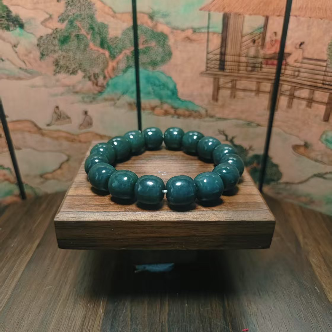 W和田玉桶珠手串（卡14）1162